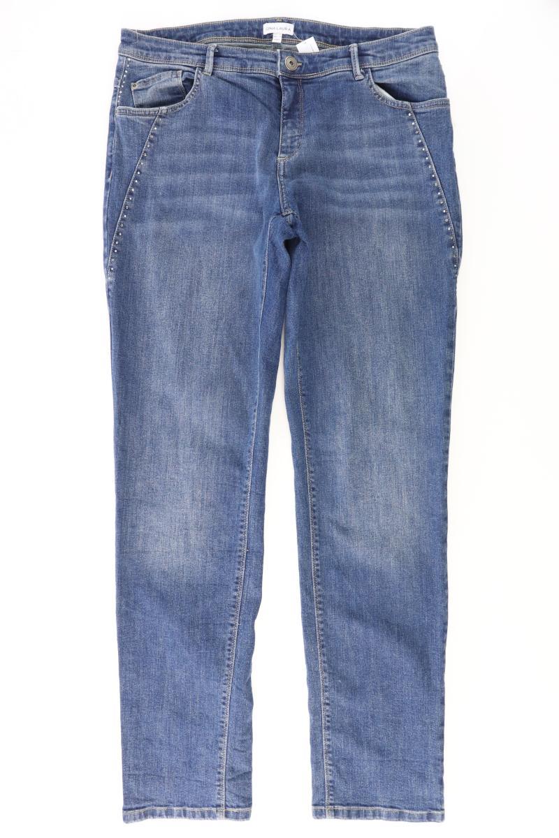 Gina Laura Straight Jeans Gr. 42 blau aus Baumwolle