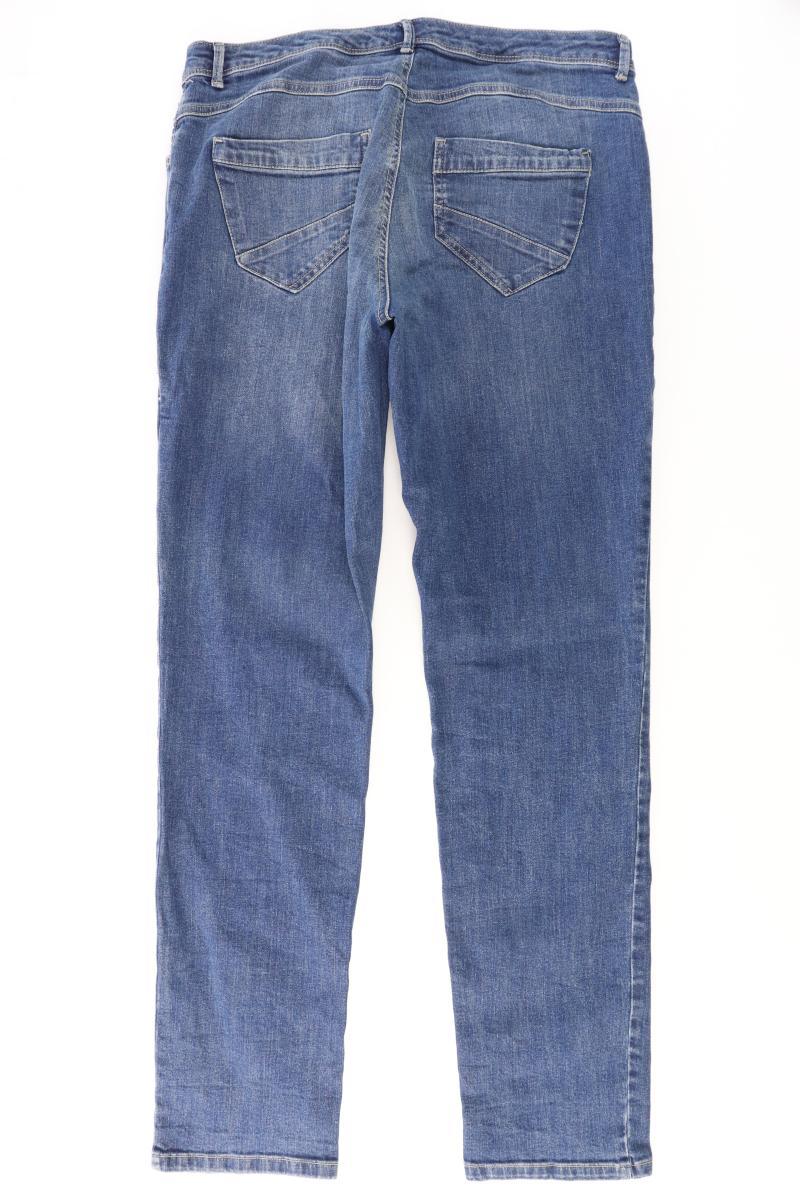 Gina Laura Straight Jeans Gr. 42 blau aus Baumwolle