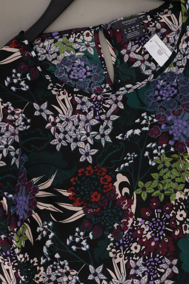 Manguun Regular Bluse Gr. 38 mit Blumenmuster 3/4 Ärmel mehrfarbig aus Polyester