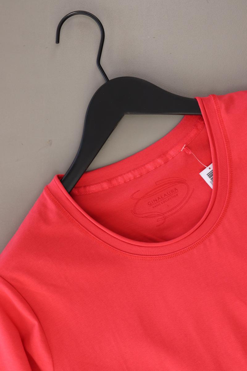 Gina Laura Longsleeve-Shirt Gr. L Langarm rot aus Baumwolle