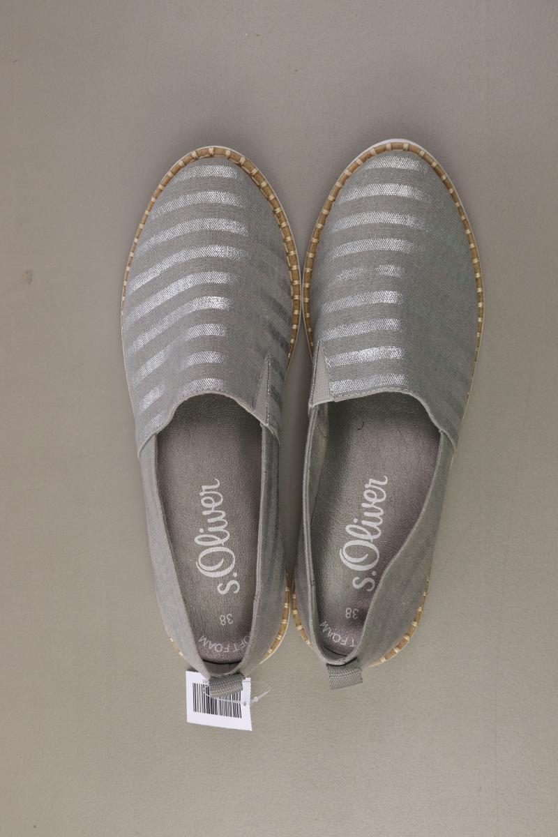 s.Oliver Espadrilles Gr. 38 neuwertig grau
