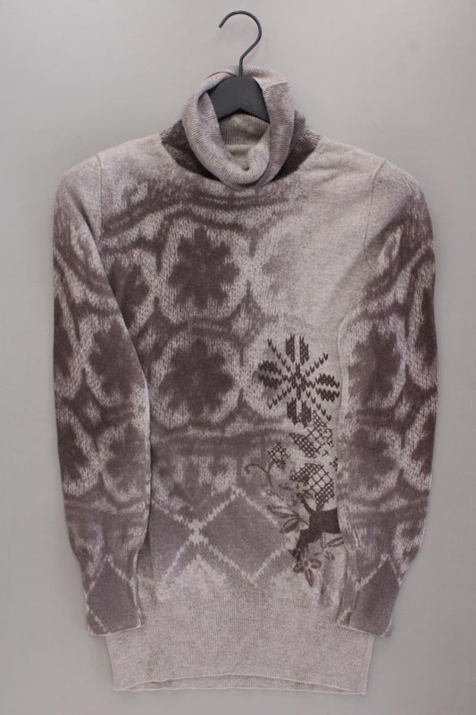 Nice Connection Rollkragenpullover Gr. 40 grau aus Wolle