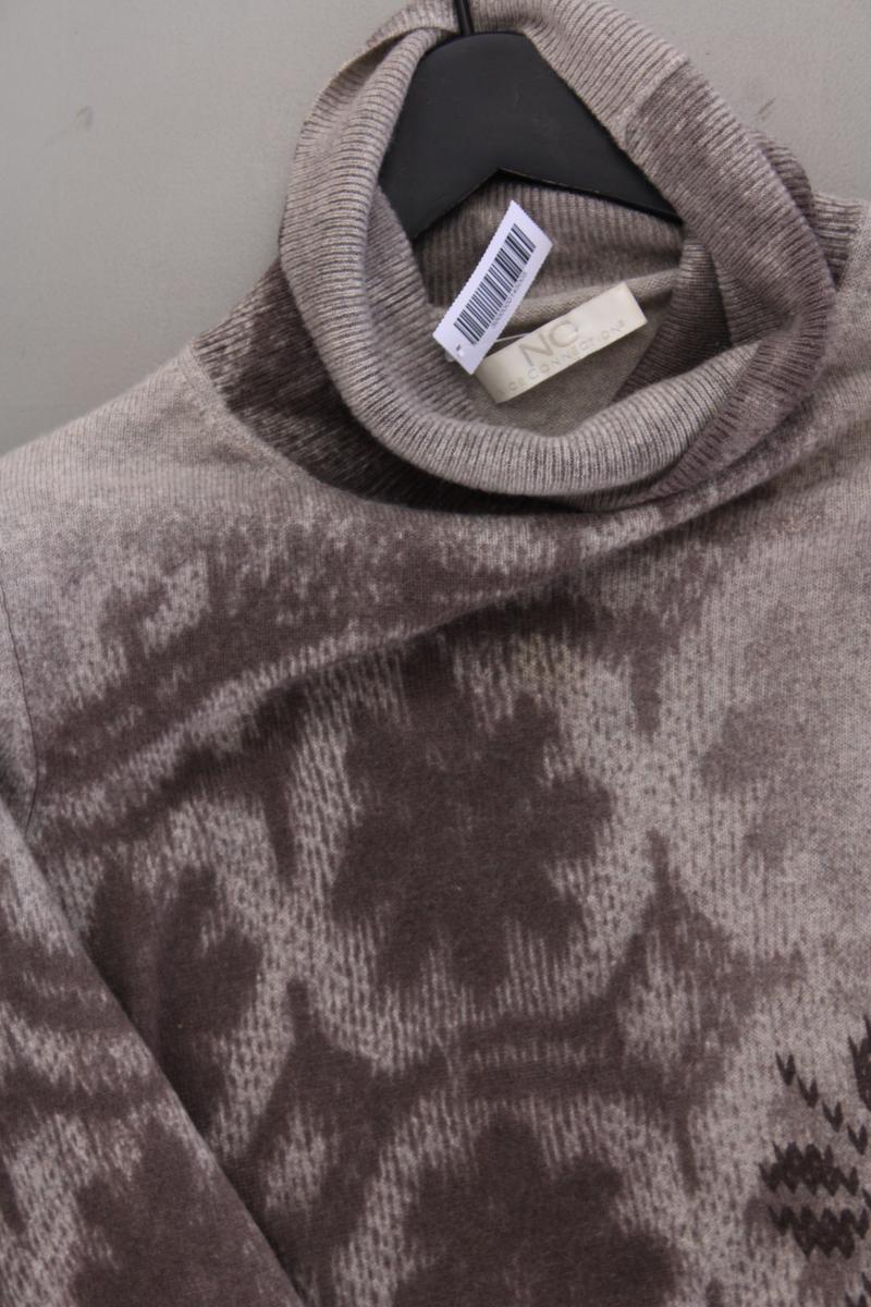 Nice Connection Rollkragenpullover Gr. 40 grau aus Wolle