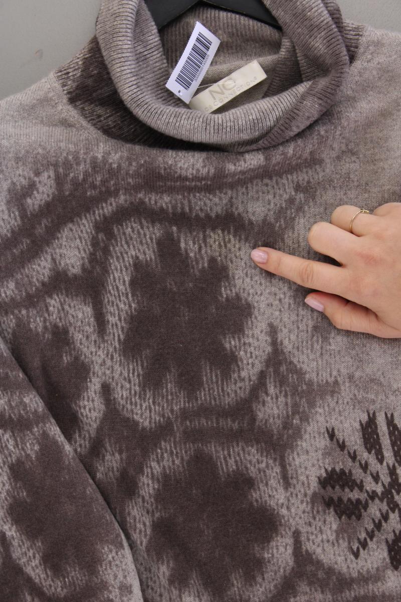 Nice Connection Rollkragenpullover Gr. 40 grau aus Wolle