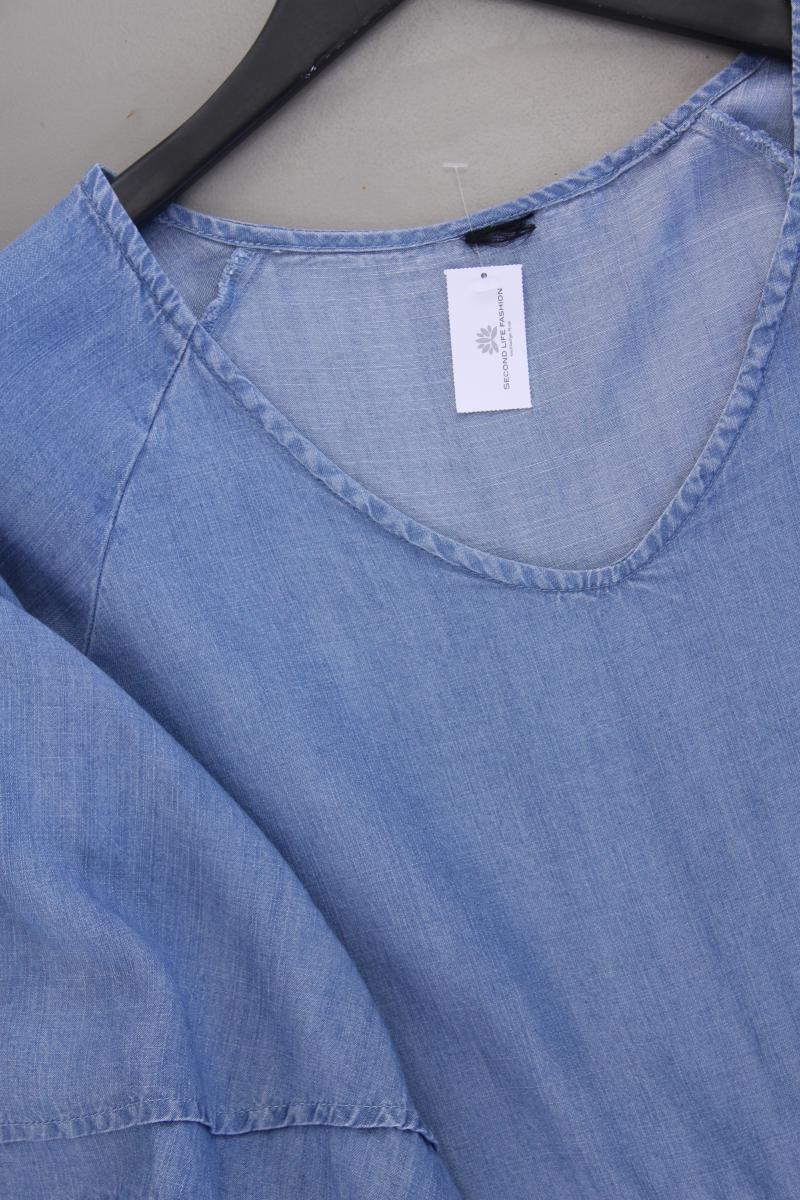 Gina Collection Kleid Gr. 48 3/4 Ärmel blau