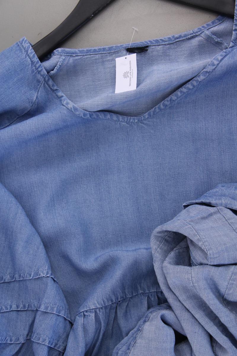 Gina Collection Kleid Gr. 48 3/4 Ärmel blau