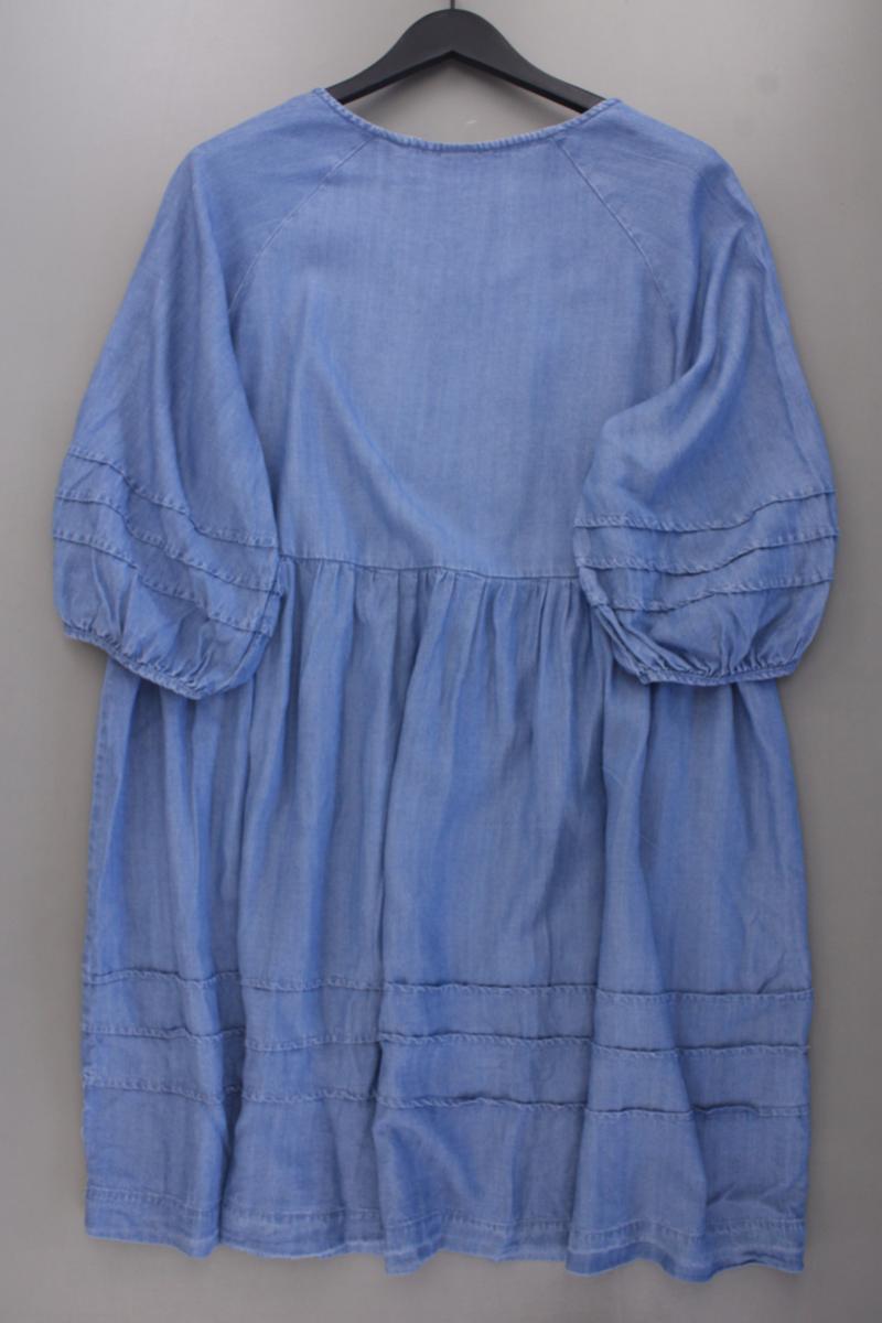 Gina Collection Kleid Gr. 48 3/4 Ärmel blau