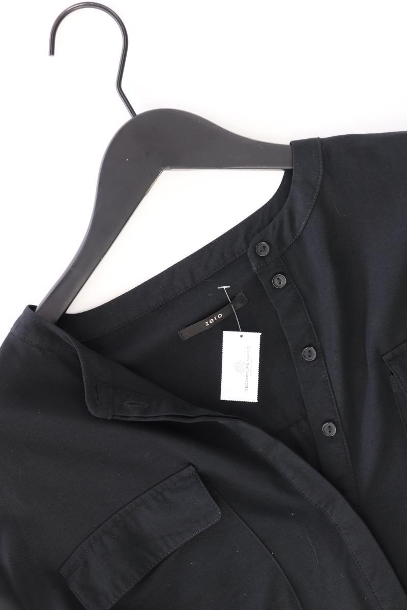 Zero Langarmkleid Gr. 42 schwarz aus Viskose