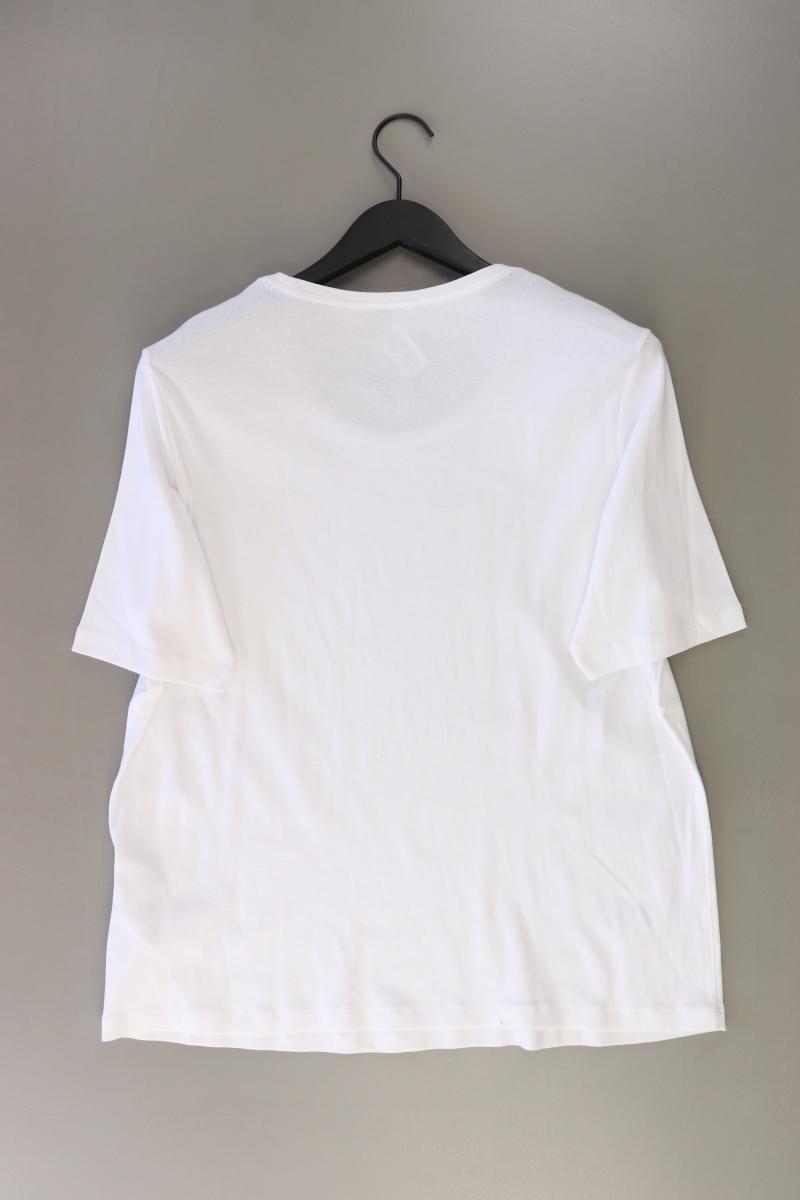 olsen Printshirt Gr. 48 neu mit Etikett Kurzarm weiß aus Baumwolle
