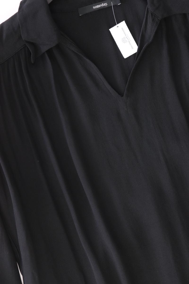 someday. Oversize Blusenkleid "Quine" Gr. 34 Langarm schwarz aus Viskose