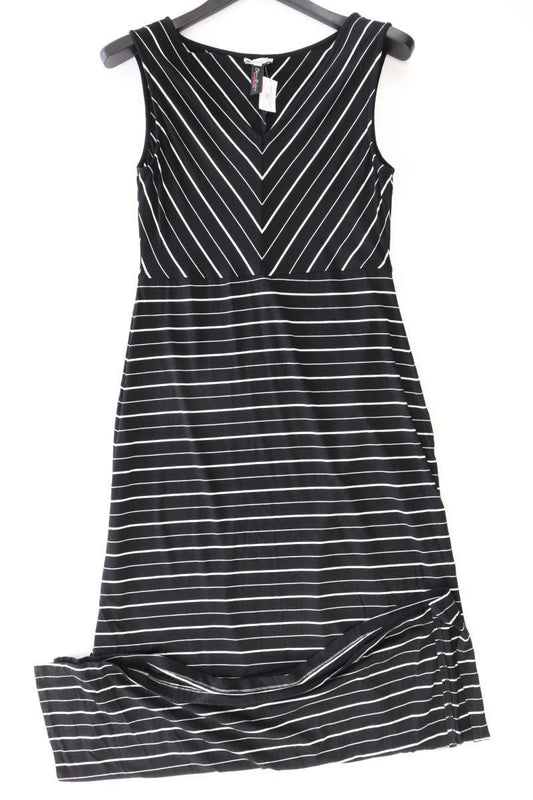 Street One Maxikleid Gr. 38 gestreift Ärmellos schwarz aus Viskose