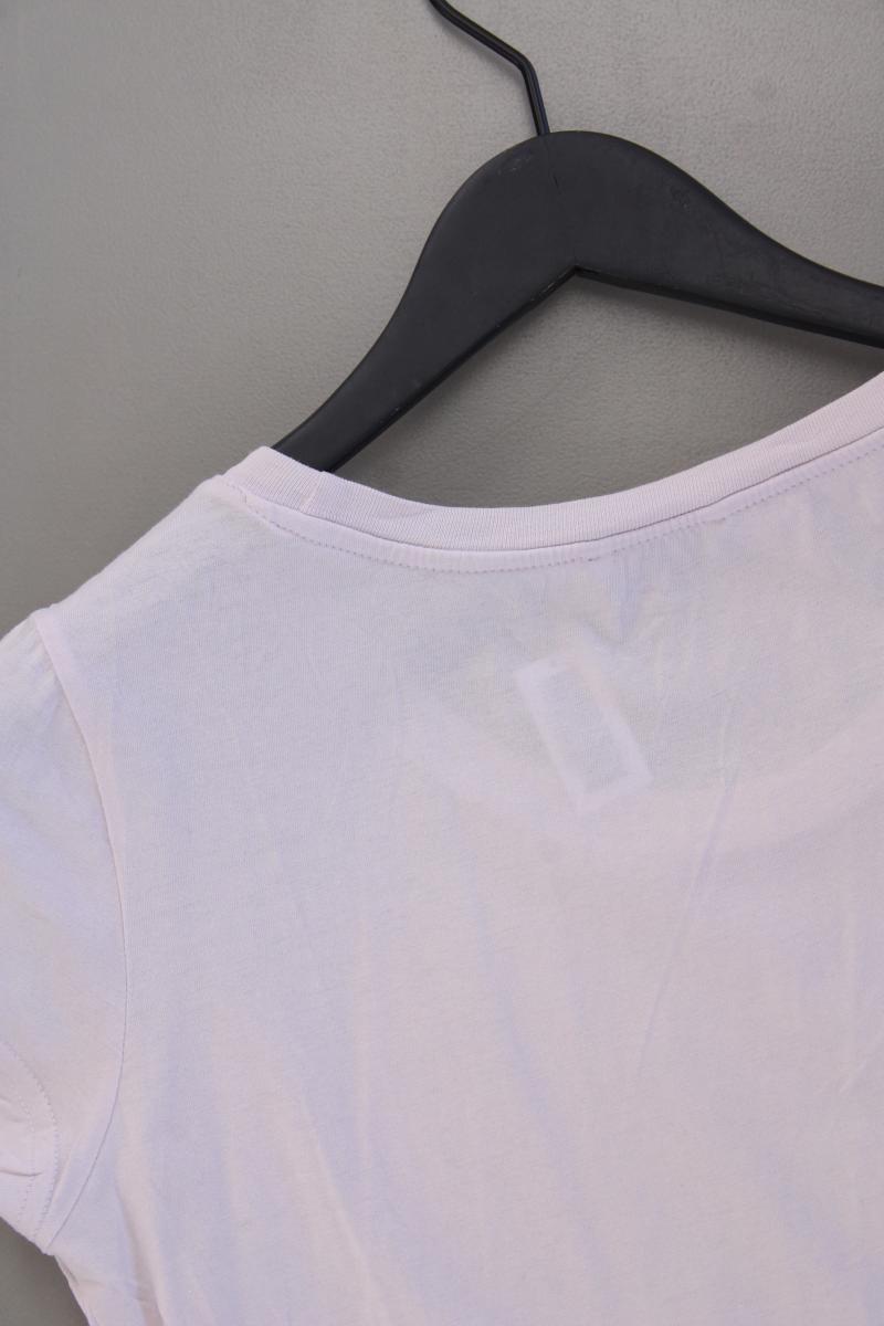 Mustang Printshirt Gr. L Kurzarm rosa aus Baumwolle