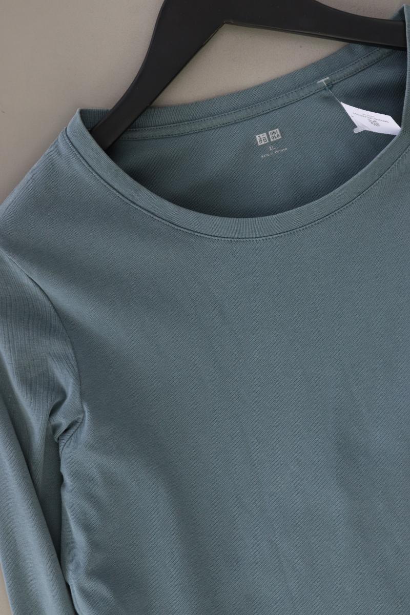 Uniqlo Longsleeve-Shirt Gr. XL Langarm blau aus Baumwolle
