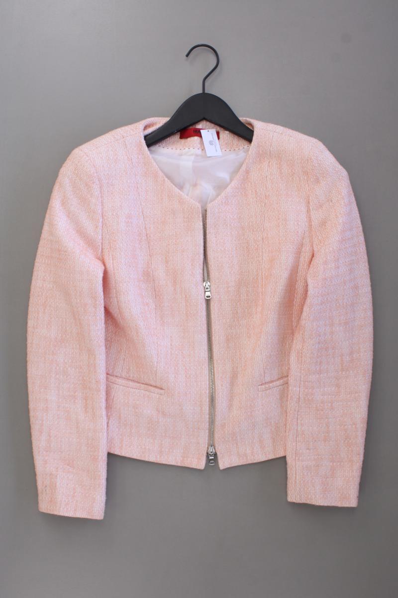 Hugo Boss Bouclé Jäckchen Gr. 40 neuwertig orange aus Baumwolle