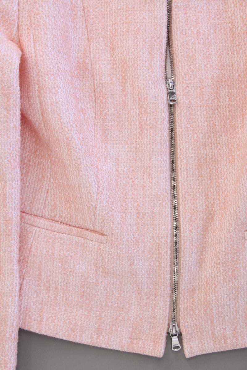 Hugo Boss Bouclé Jäckchen Gr. 40 neuwertig orange aus Baumwolle