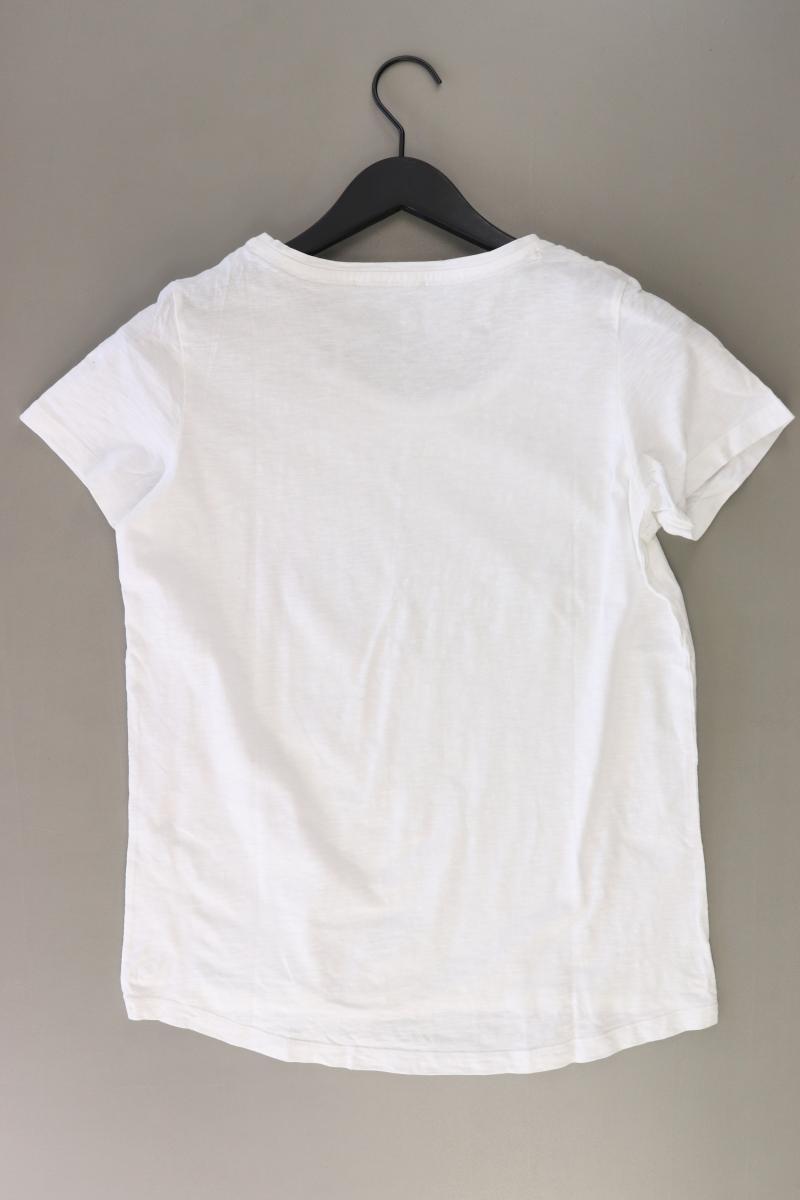 Cecil Printshirt Gr. M Kurzarm weiß aus Baumwolle