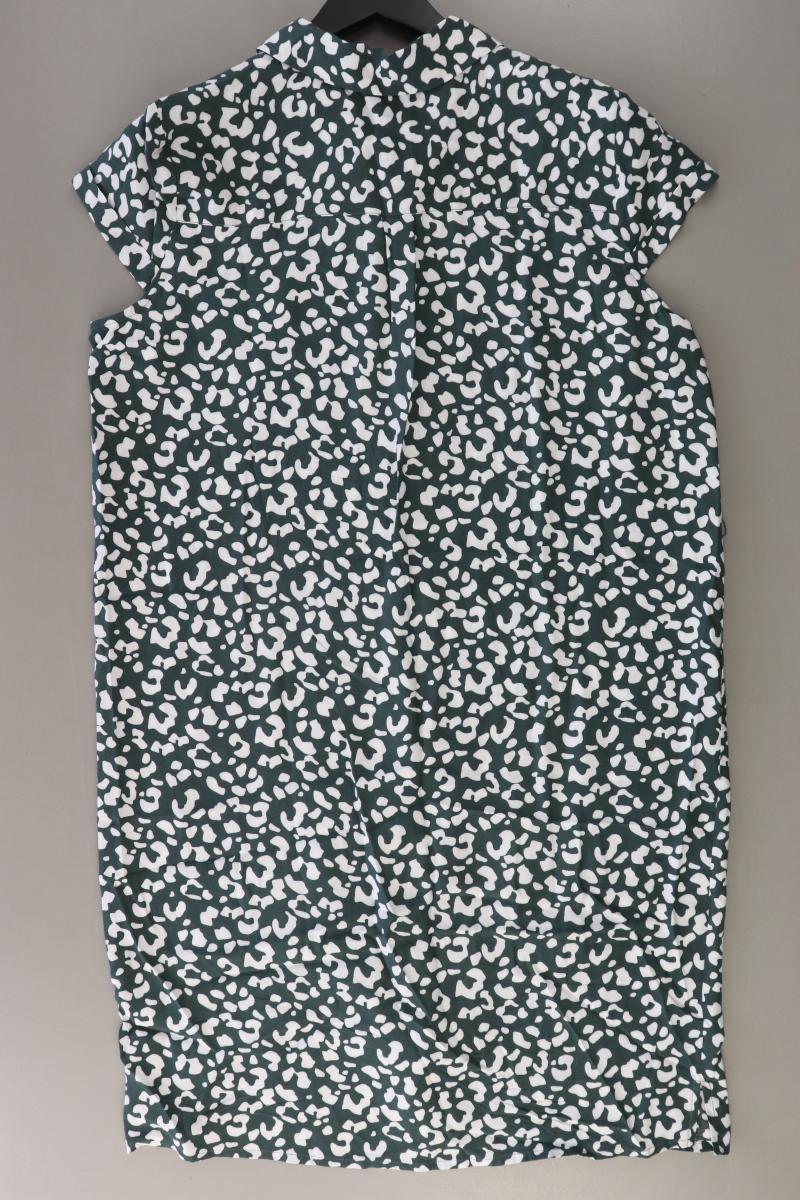 Street One Kurzarmkleid Gr. 38 mit Tierdruck grün aus Viskose