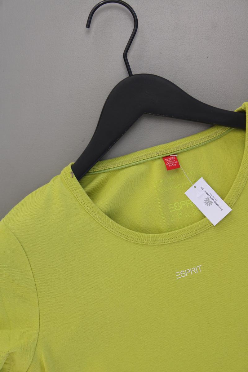 Esprit T-Shirt limettengrün Gr. L Kurzarm aus Baumwolle