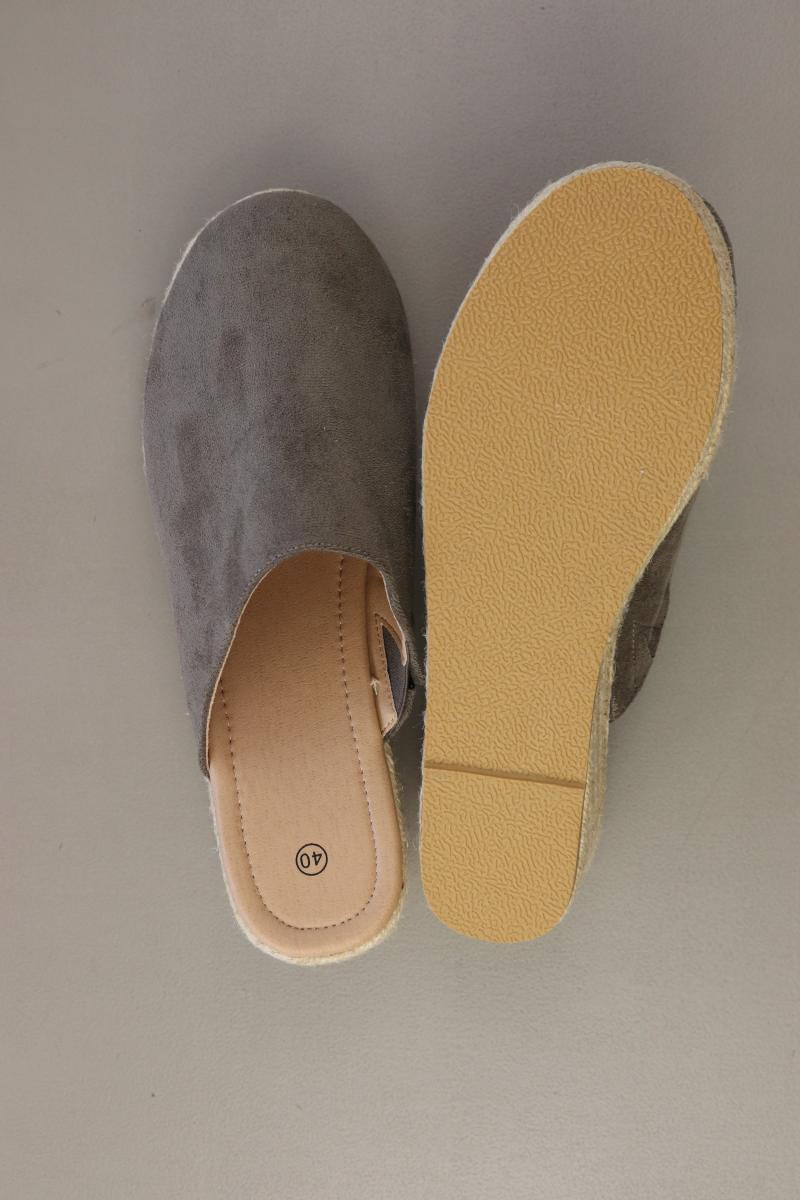 Plateau-Wedges Gr. 40 neuwertig grau