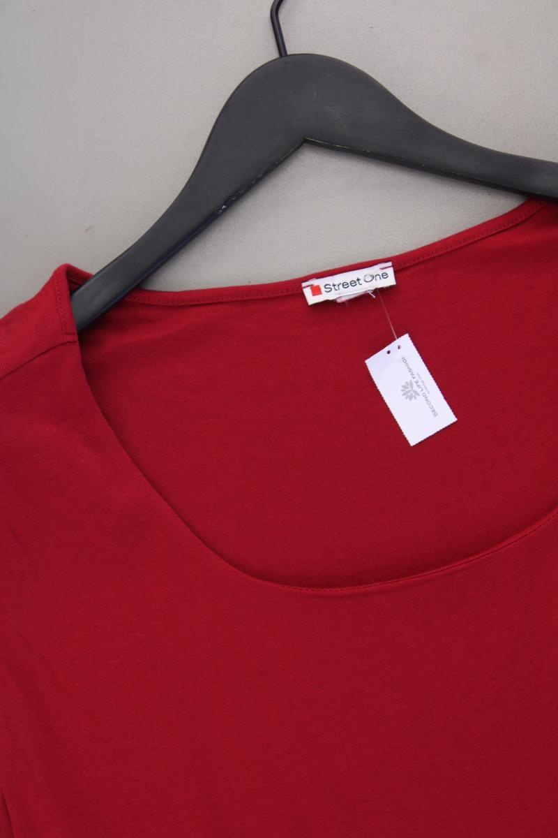 Street One T-Shirt Gr. 44 Kurzarm rot