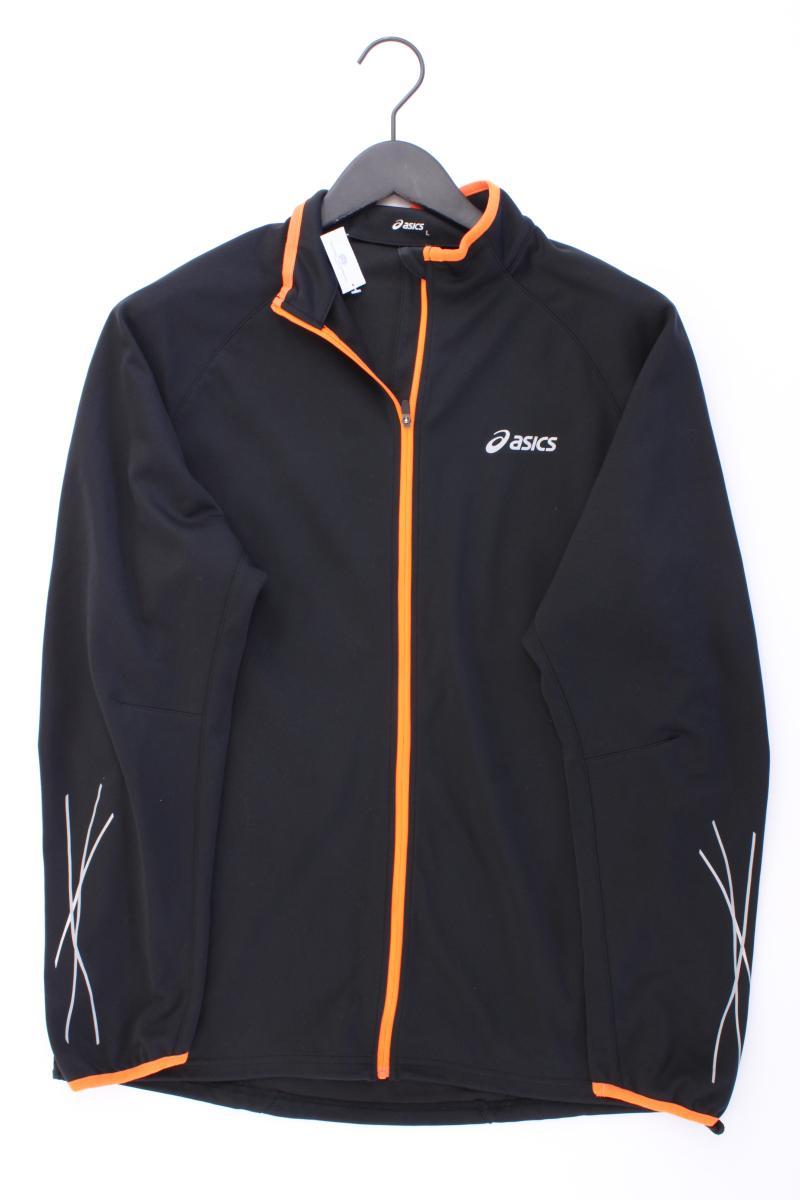 Asics Softshelljacke für Herren Gr. L neuwertig schwarz aus Polyester