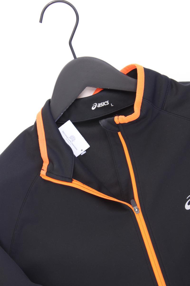 Asics Softshelljacke für Herren Gr. L neuwertig schwarz aus Polyester