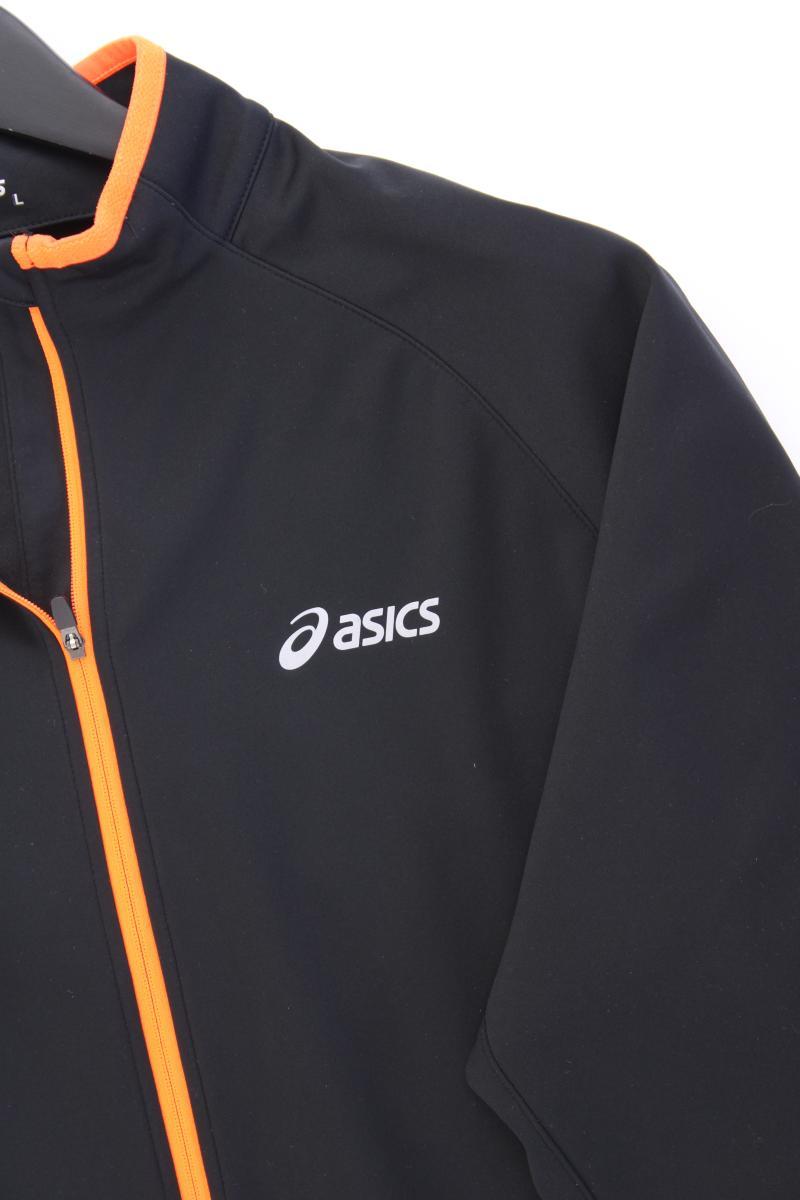 Asics Softshelljacke für Herren Gr. L neuwertig schwarz aus Polyester