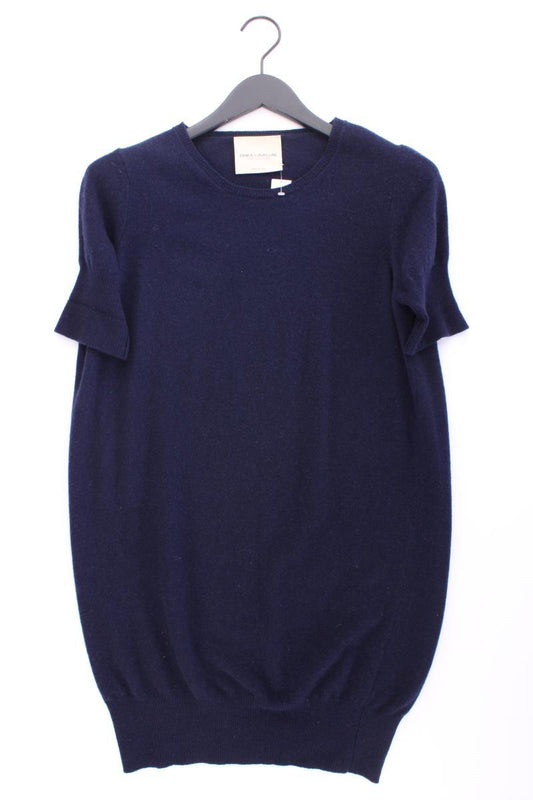 Erika Cavallini Longshirt aus Wolle und Kaschmir Gr. M Kurzarm blau