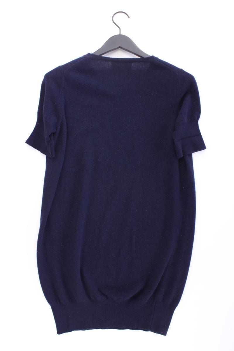 Erika Cavallini Longshirt aus Wolle und Kaschmir Gr. M Kurzarm blau