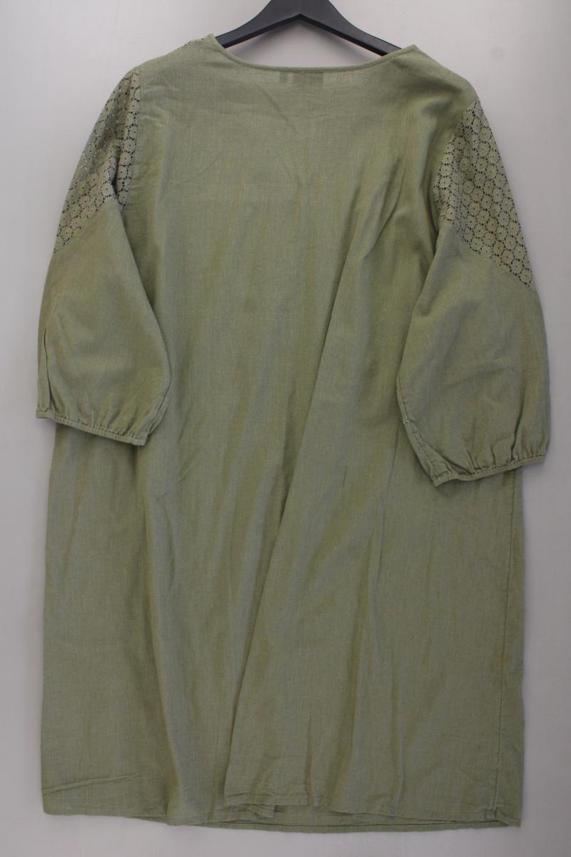 Zizzi Midikleid Gr. 50/52 3/4 Ärmel olivgrün