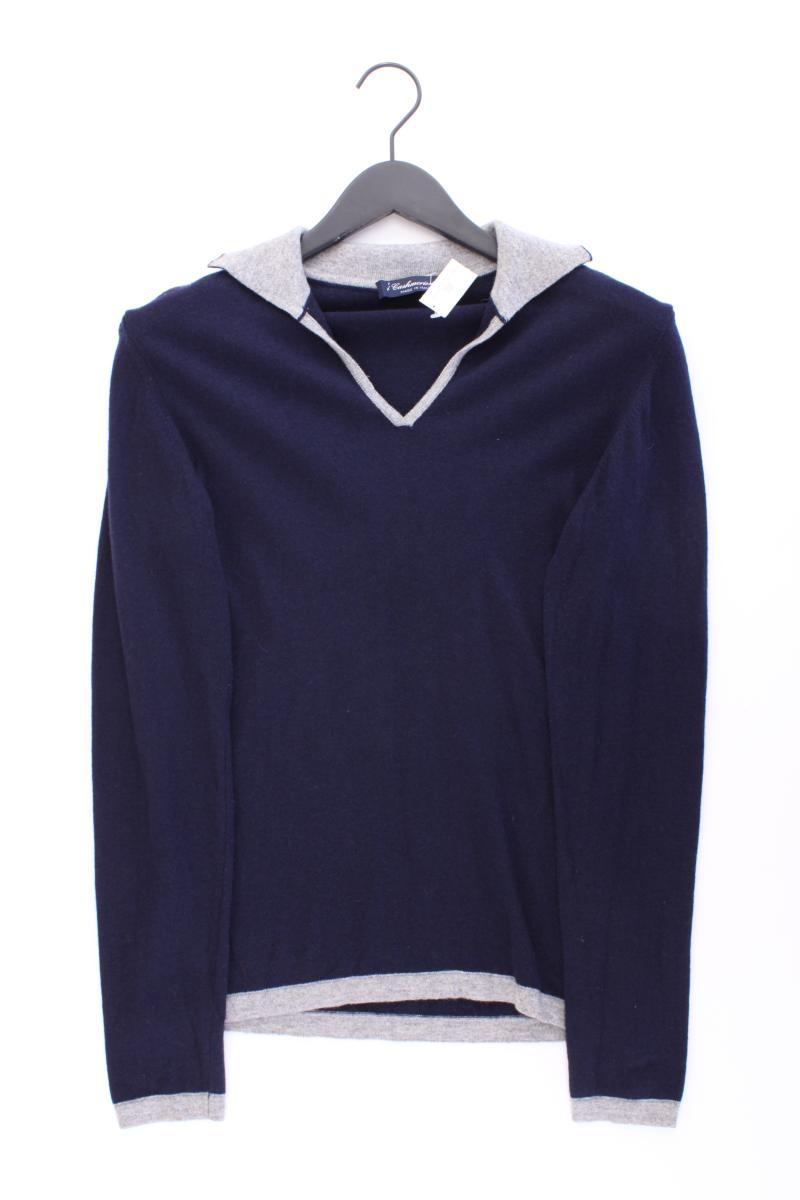Cashmerissimi Pullover mit Kaschmir Gr. L blau aus Polyamid