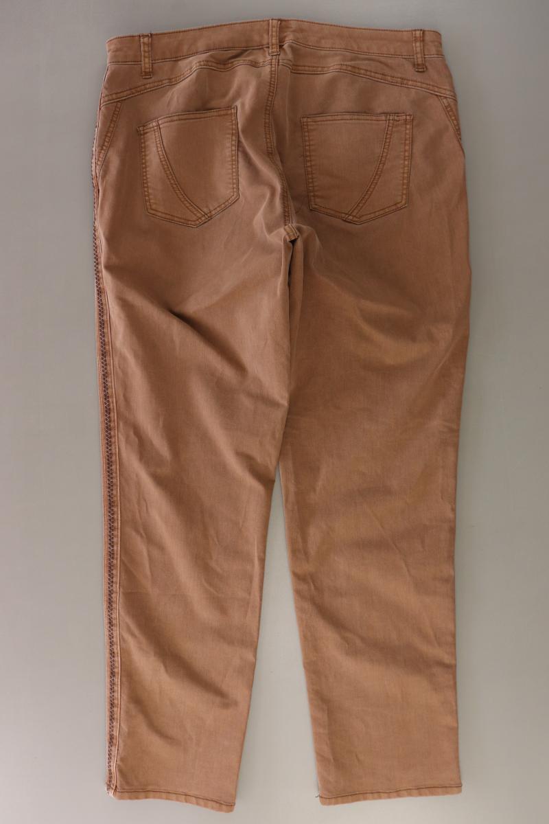 Gina Laura Straight Jeans Gr. W32 braun aus Baumwolle