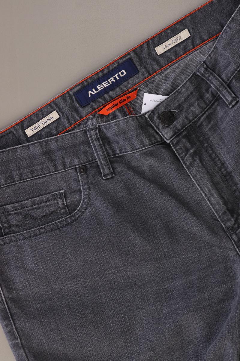 Alberto Straight Jeans für Herren Gr. W34/L32 grau aus Baumwolle