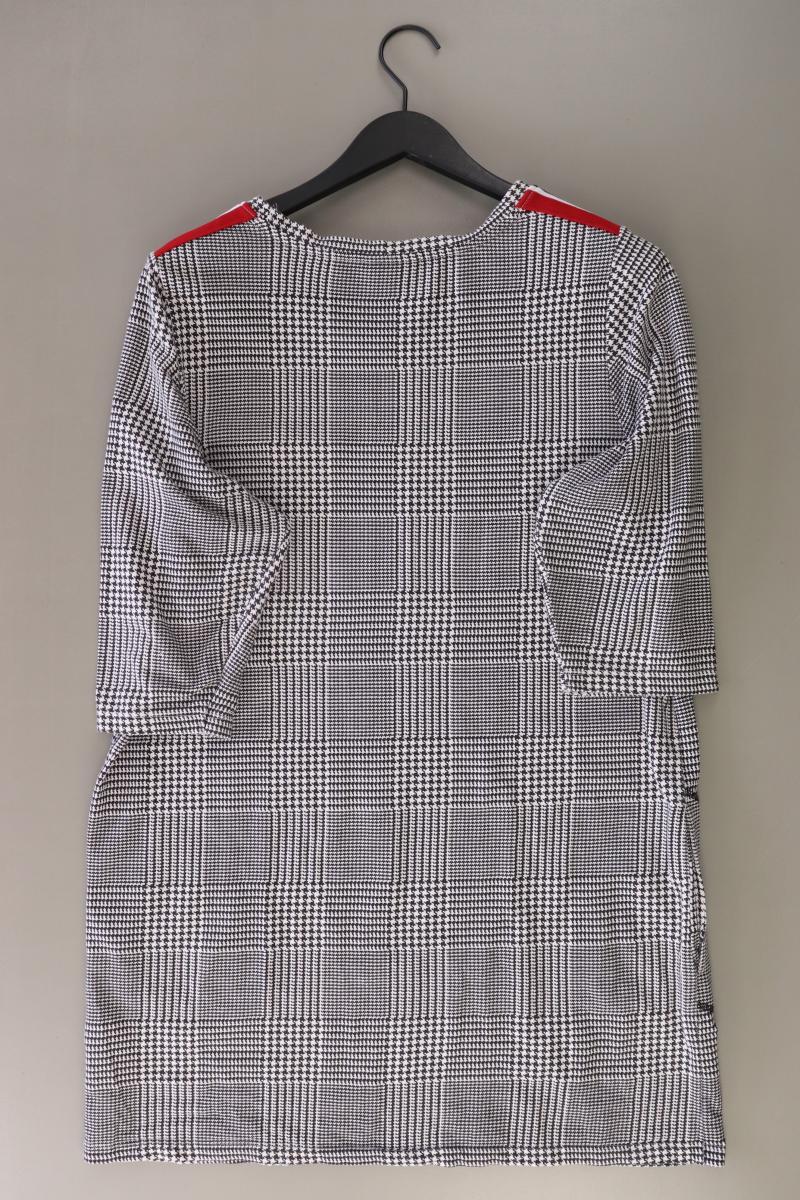 mia moda Kleid Gr. 42 hahnentritt 3/4 Ärmel grau aus Baumwolle