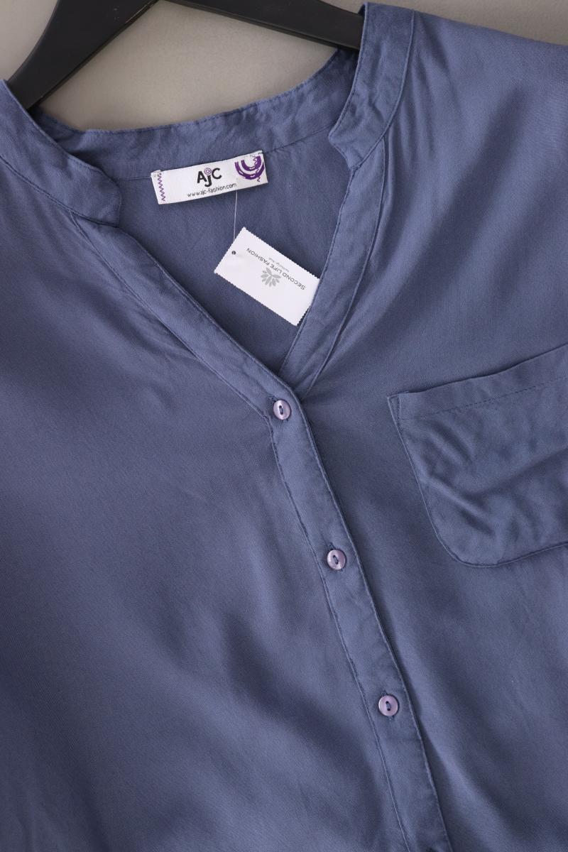AJC Fashion Langarmbluse Gr. 34 blau aus Viskose