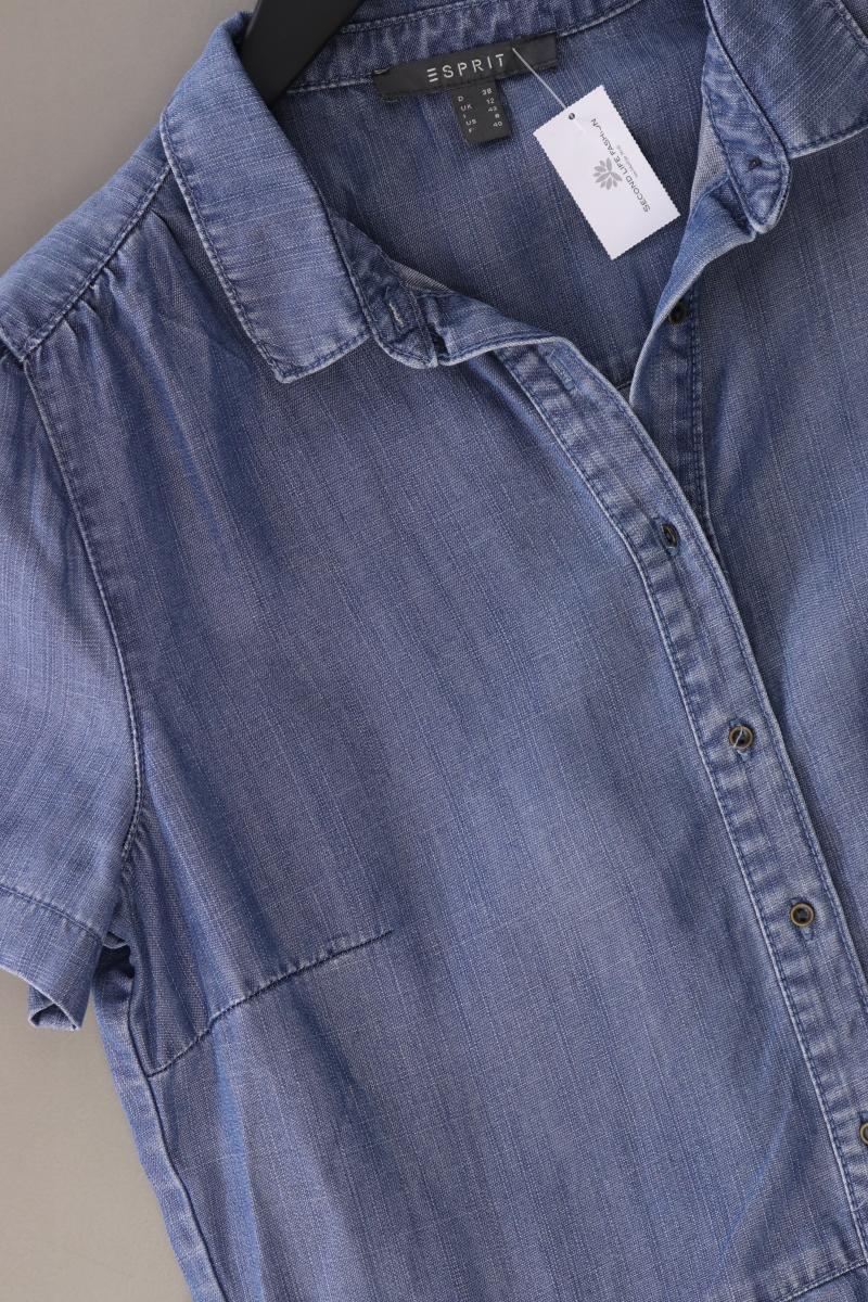 Esprit Kurzarmkleid Gr. 38 blau