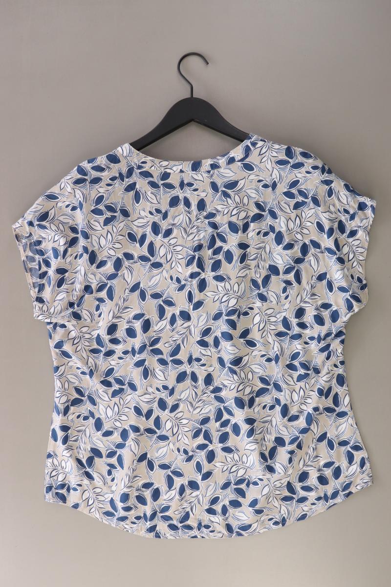 Gina Laura Kurzarmbluse Gr. 46 blau aus Viskose