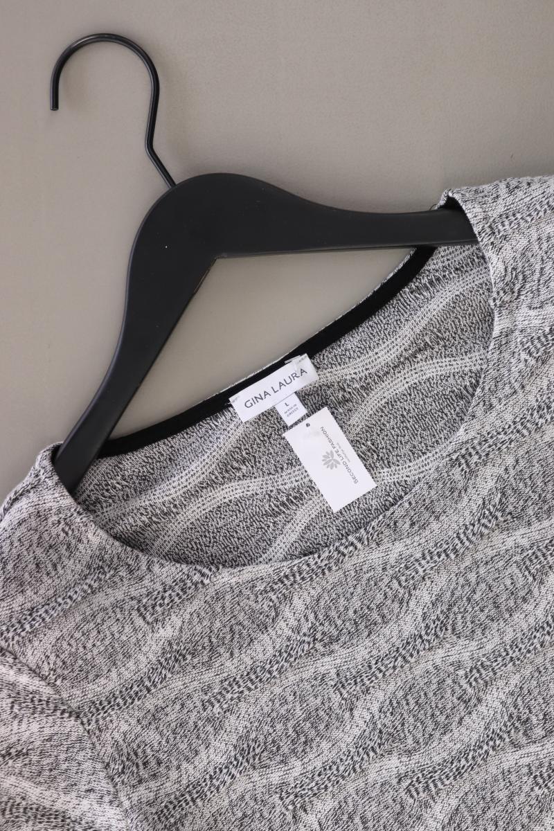 Gina Laura Feinstrickpullover Gr. L grau