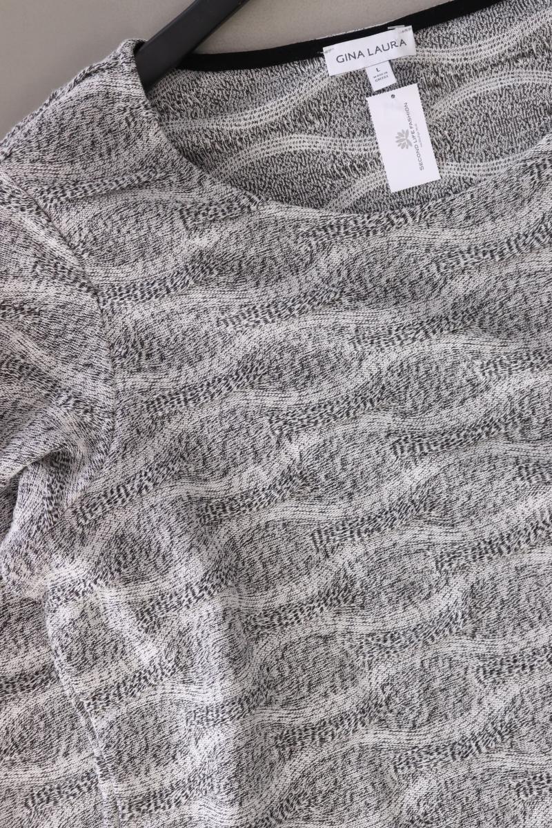 Gina Laura Feinstrickpullover Gr. L grau