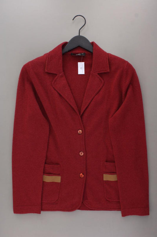 Nice Connection Strickjacke Gr. 42 Langarm rot aus Wolle