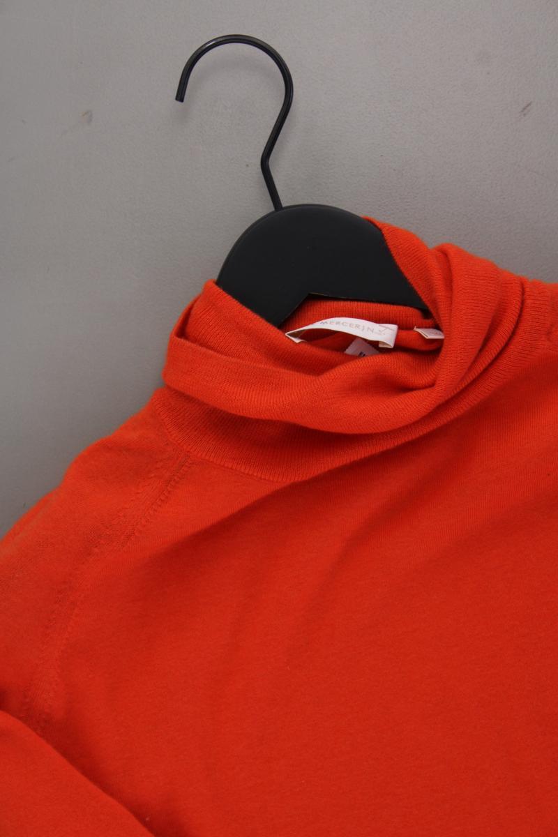 THE MERCER N.Y. Rollkragenpullover Gr. 36 orange aus Kaschmir
