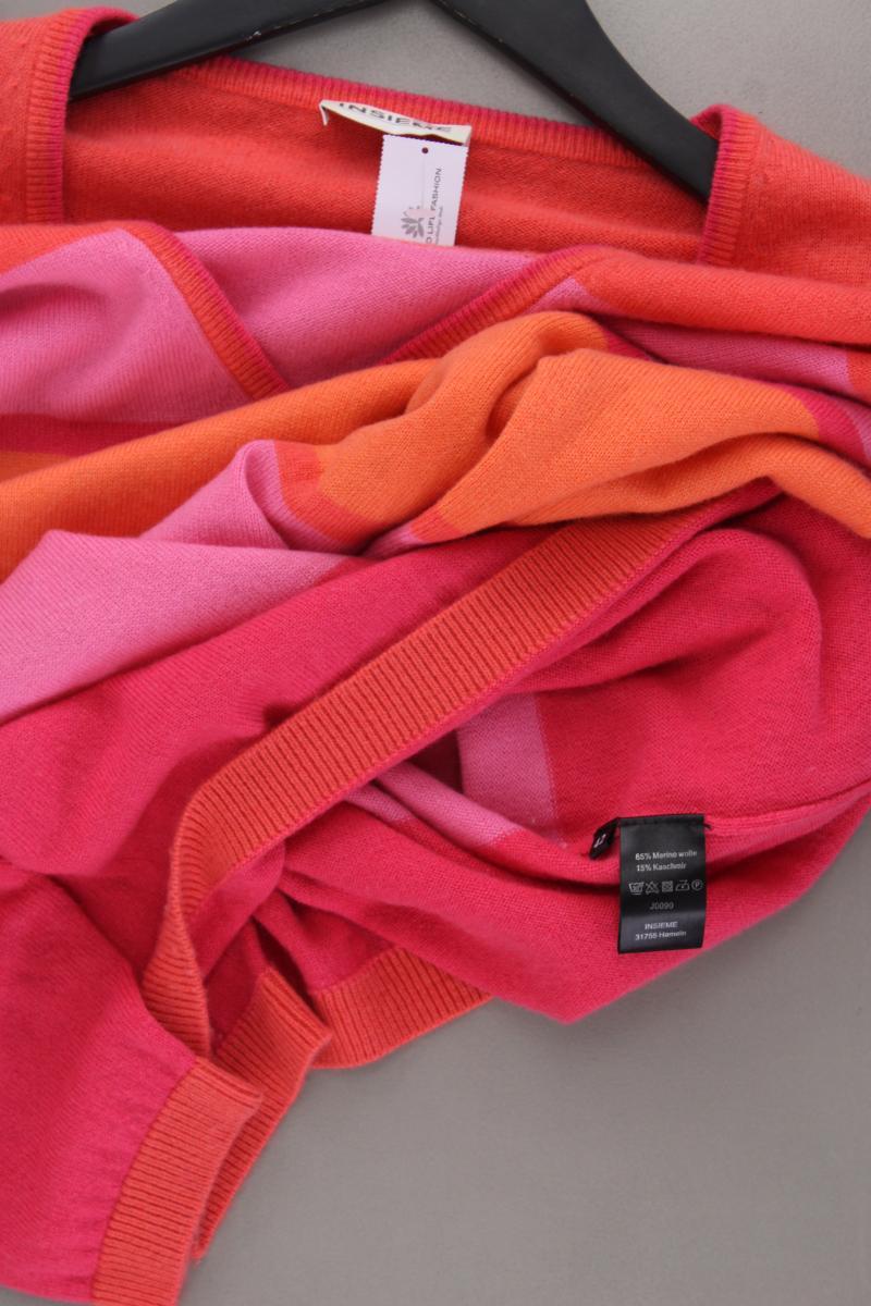 Insieme Wollpullover Gr. 42 gestreift pink