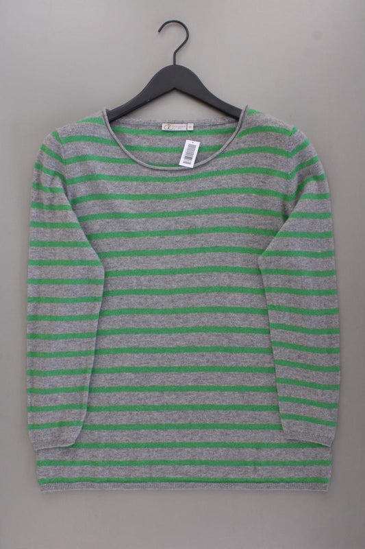 Chelsea Rose Wollpullover Gr. 44 gestreift grau