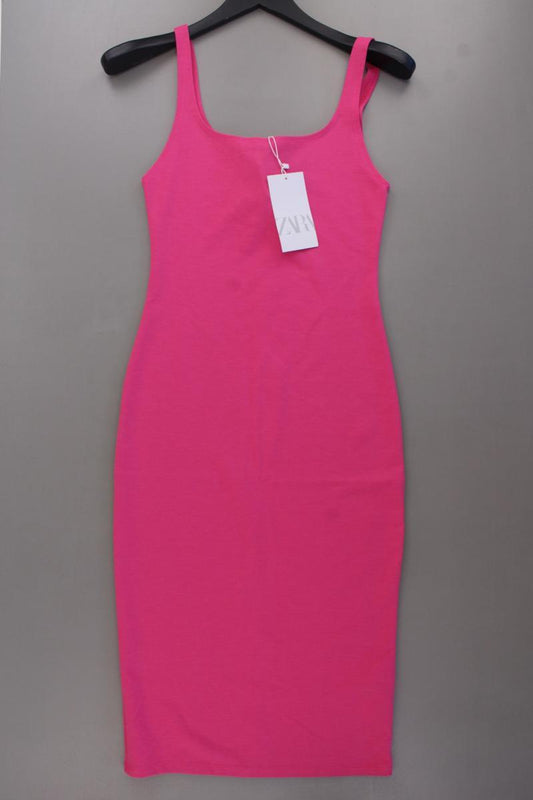 Zara Schlauchkleid Gr. M neu mit Etikett Träger pink aus Polyester