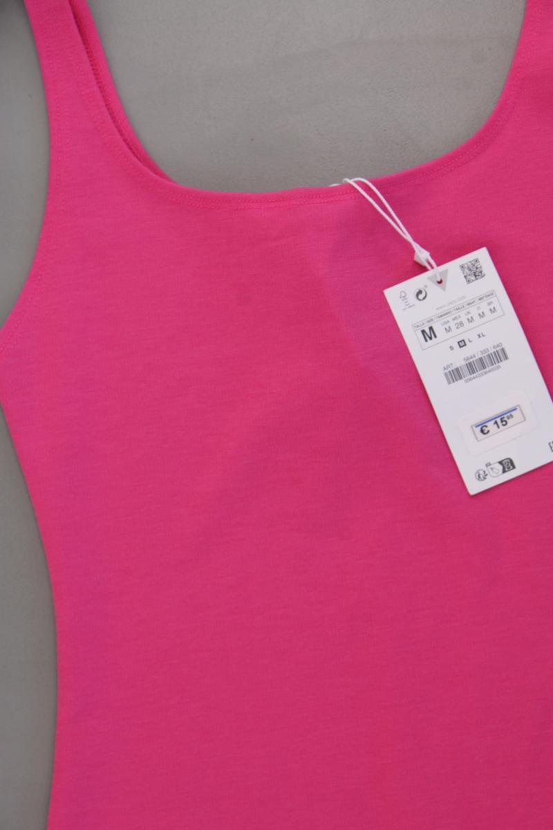 Zara Schlauchkleid Gr. M neu mit Etikett Träger pink aus Polyester