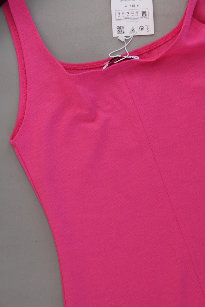 Zara Schlauchkleid Gr. M neu mit Etikett Träger pink aus Polyester