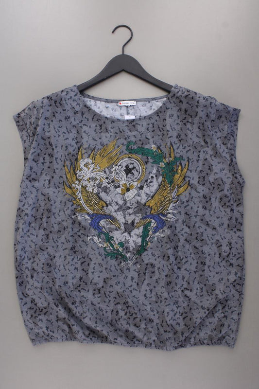 Street One Printshirt Gr. 48 Kurzarm grau