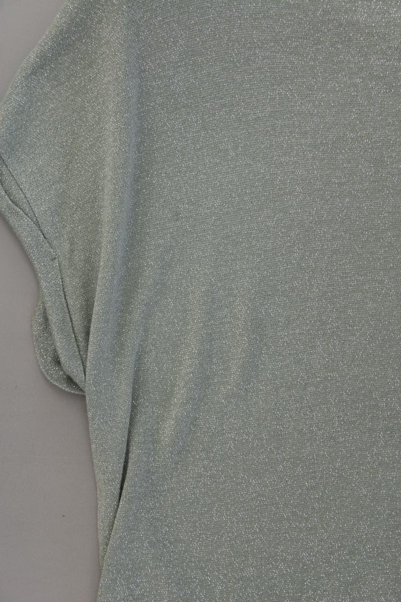 Street One T-Shirt Gr. 46 Kurzarm mit Glitzer grün