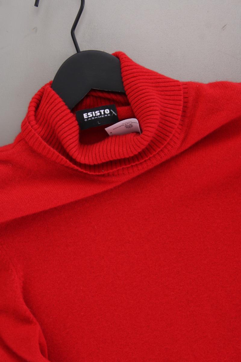 Esisto Rollkragenpullover Gr. L rot aus Kaschmir