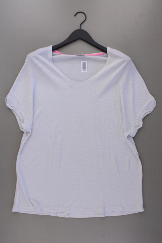 Street One T-Shirt Gr. 46 Kurzarm mit Glitzer silber